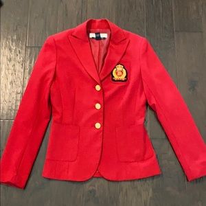 Boston Proper Red Blazer